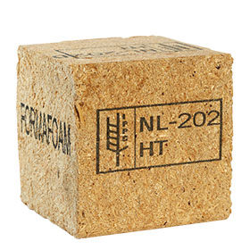 Holzblock gekennzeichnet mit dem GraphicJet X18 - dem Hi-Res Inkjet-Drucker zur Produktkennzeichnung auf saugfähigen Untergründen von Kortho Kennzeichnungssysteme - Paderborn - Deutschland